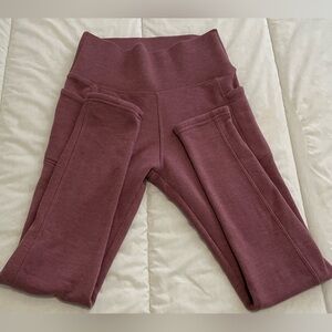 Women’s pale pink high waisted leggings